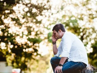 man on thinking pose