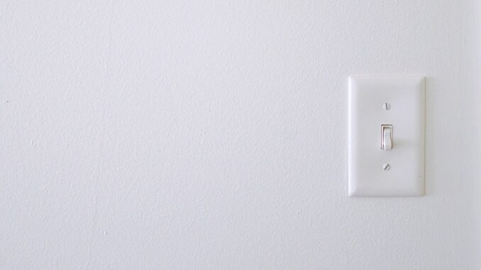 white wall switch